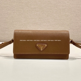 프라다 가죽 숄더백