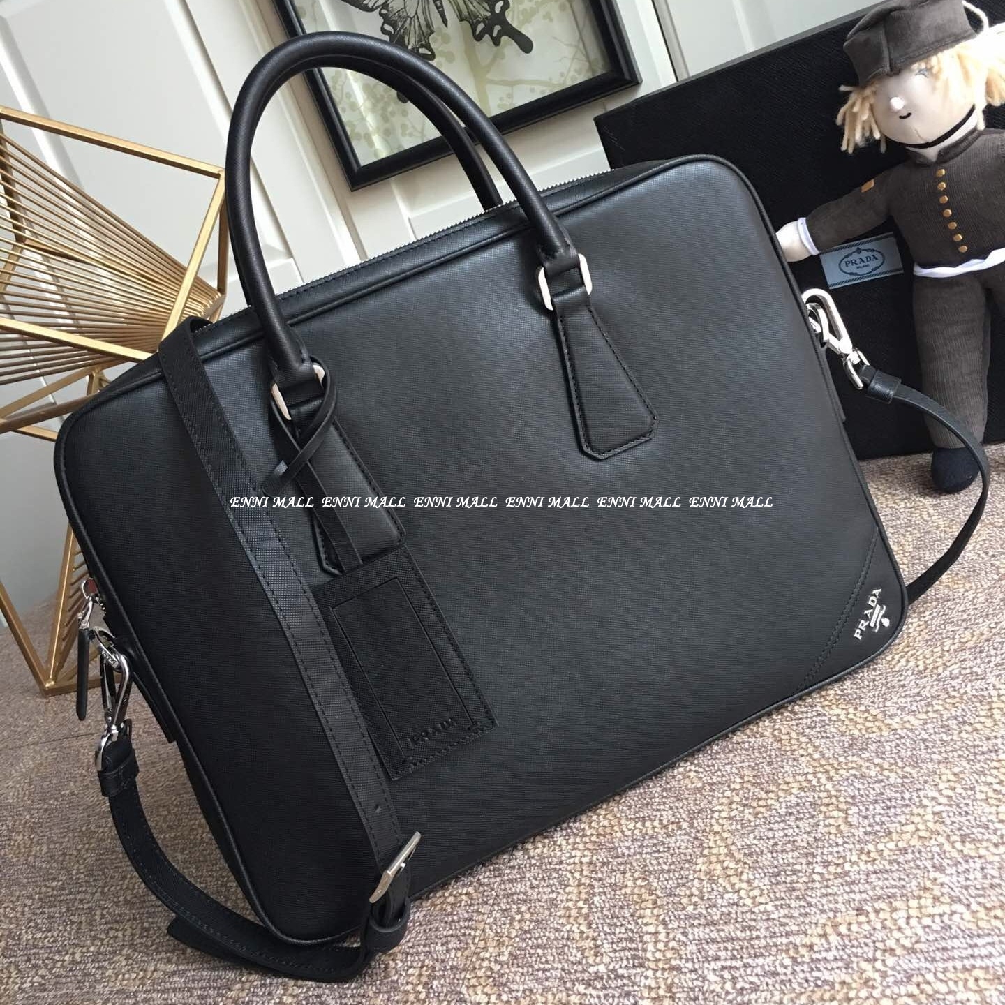 프라다 가죽 토트백 (36.5cm)