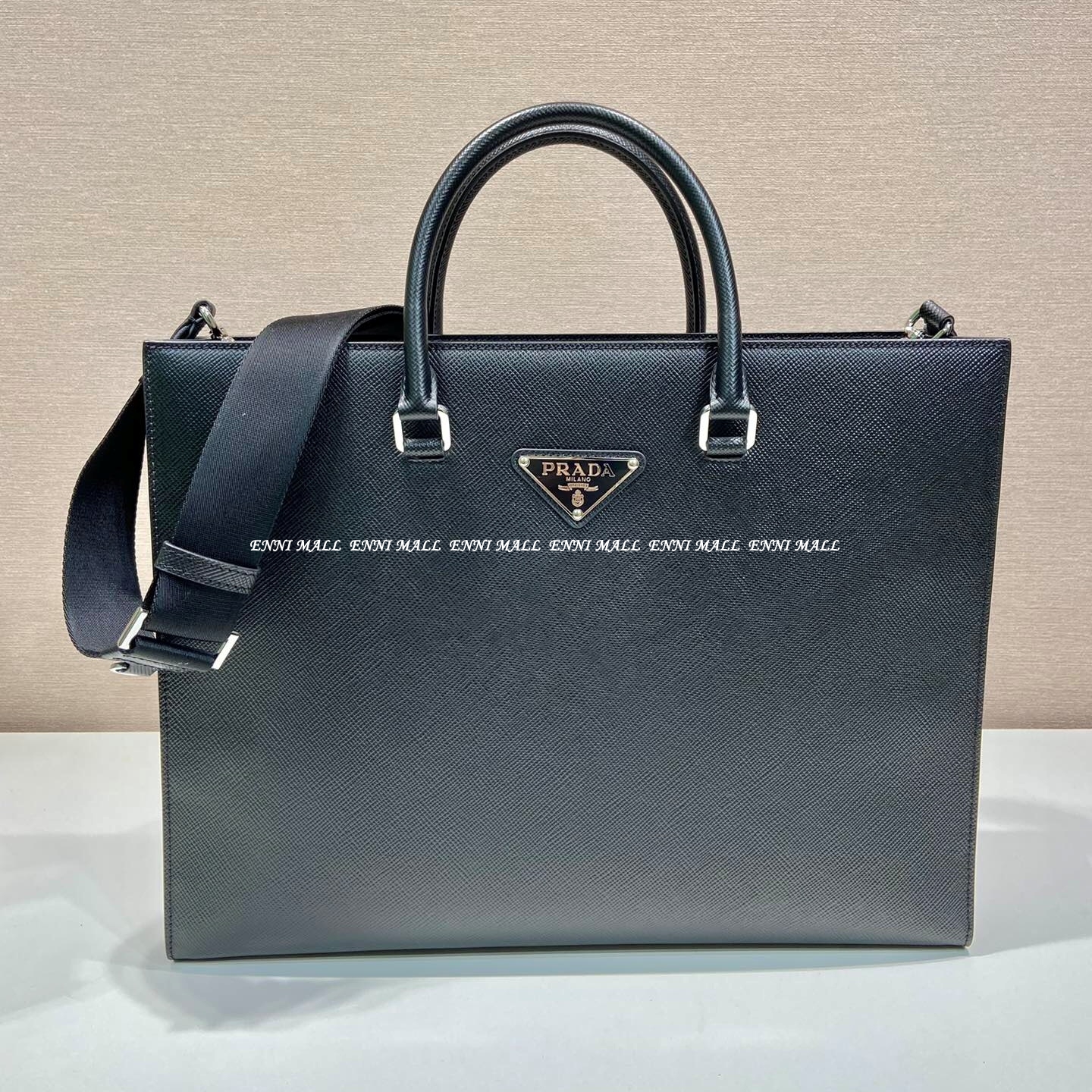 프라다 가죽 토트백 (40cm)