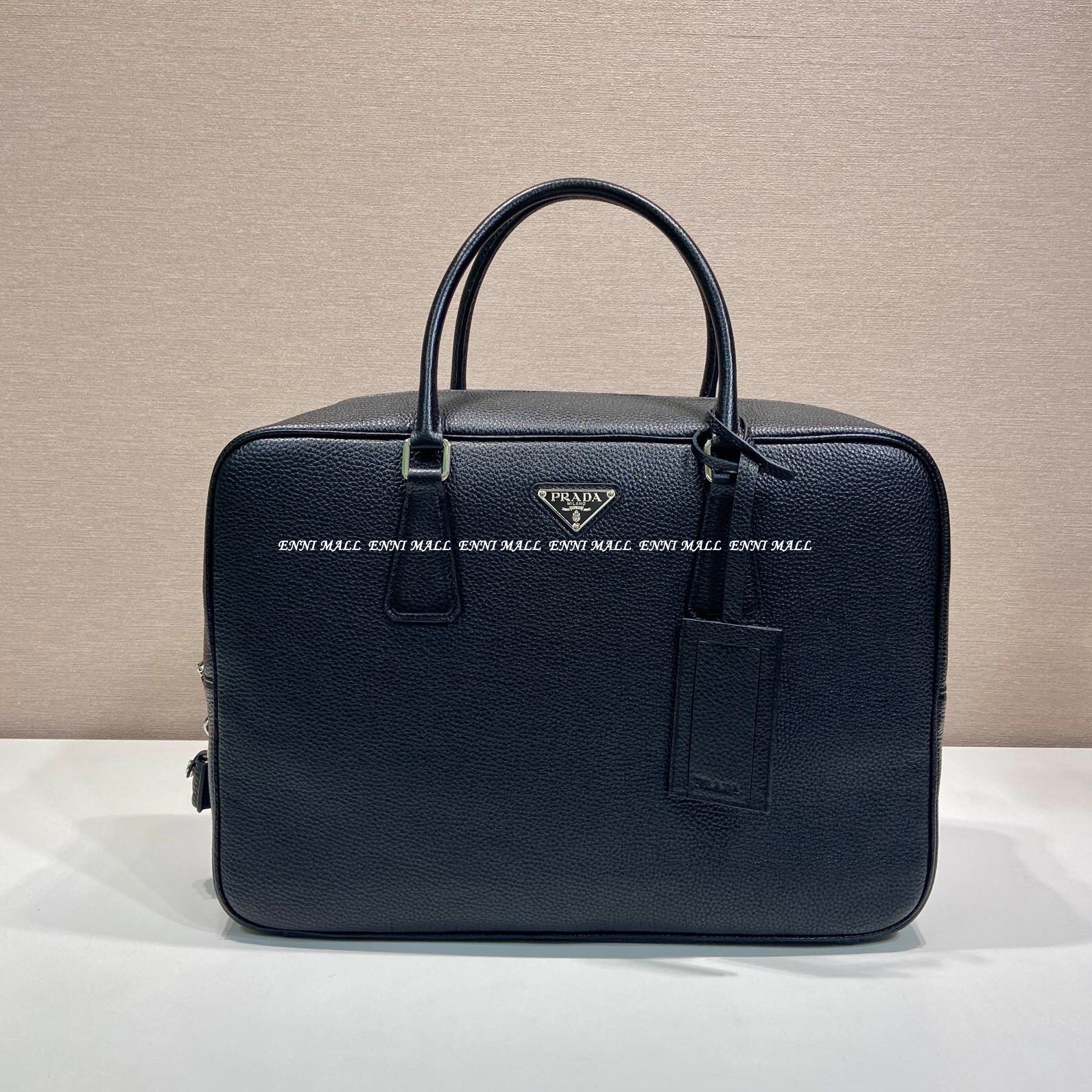 프라다 가죽 토트백 (40cm)